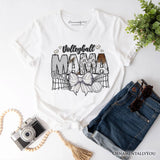 Volleyball Mama Coquette Bow T-Shirt, Sport Mom Life Tee