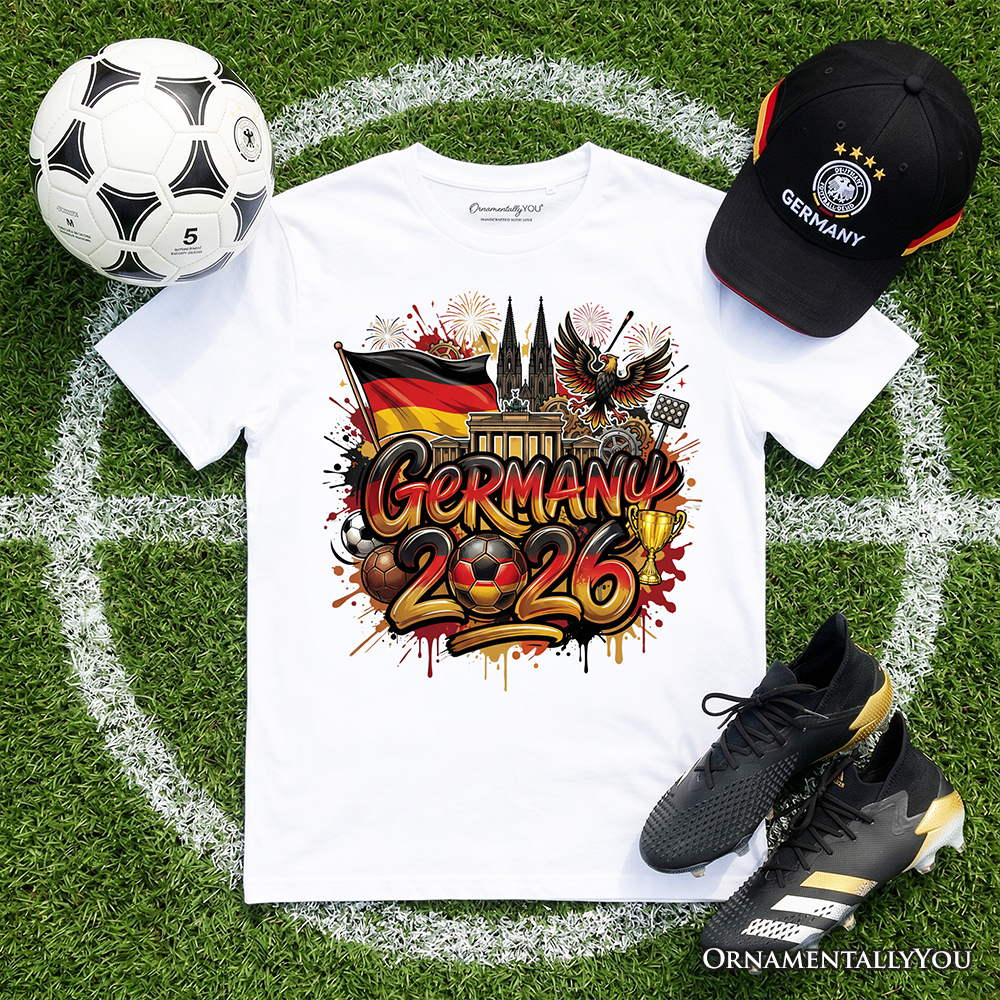 Germany 2026 Soccer Cup Global Championship T-Shirt, Fans Football Tee