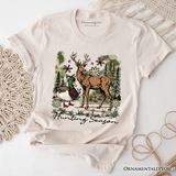 Coquette Hunting Season T-Shirt, Rustic Wildlife Hunter Tee