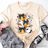 Cute Ghost Teacher Halloween T-Shirt, Retro Boo Spooky School Tee