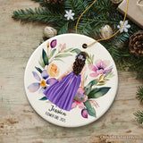 Flower Girl Personalized Ornament, Wedding Favors Gift