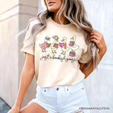 Just a Bookish Goose T-Shirt, Funny Nerdy Book Readers Tee for Bookworms
