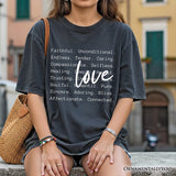 Love Definition Words T-Shirt, Minimalist Valentine Inspirational Love Tee