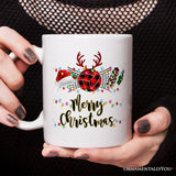 Personalized Mug Volleyball Buffalo Plaid Christmas, Team and Coaches Gift