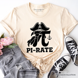 Pi 3.14 Pirate T-Shirt, Funny Math Pun Pi Day Tee