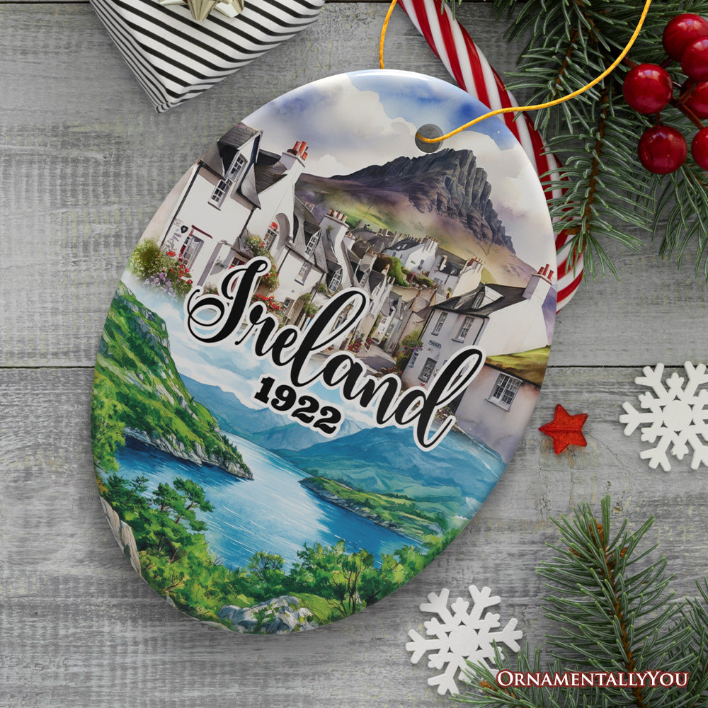 Picturesque Ireland Cultural Christmas Ornament, Cliffs of Moher Irish Landmarks Gift and Travel Souvenir
