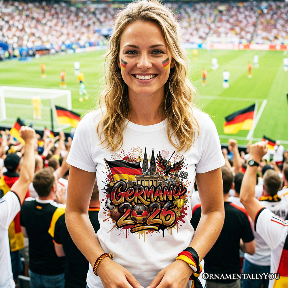 Germany 2026 Soccer Cup Global Championship T-Shirt, Fans Football Tee