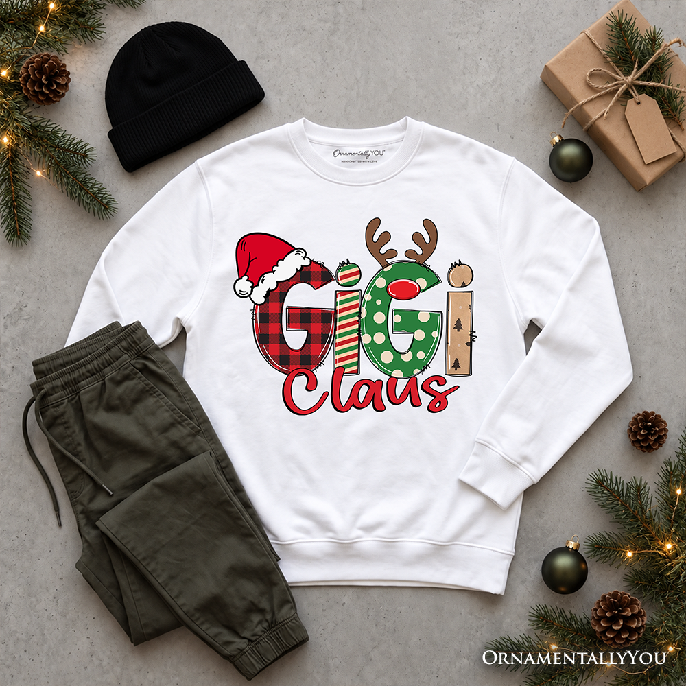 Gigi Claus Retro Christmas Sweatshirt, Matching Family Holiday Sweater