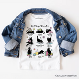 Book Cat God Says I Am T-Shirt, Christian Bible Verse Faith Tee