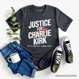 Justice For Charlie Kirk Prayers T-Shirt, Activist Tee