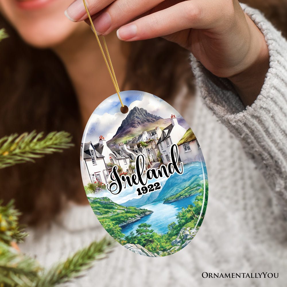 Picturesque Ireland Cultural Christmas Ornament, Cliffs of Moher Irish Landmarks Gift and Travel Souvenir