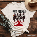 Howdy Halloween Cowgirl Women T-Shirt, Empowered Western Spooky Tee