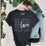 Love Definition Words T-Shirt, Minimalist Valentine Inspirational Love Tee