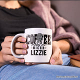 Coffee Makes Me Nicer Personalized Mug, Retro Caffeine Lovers Gift with Custom Name
