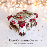 (Pre-Order) Charming Kids on the Couch Glass Christmas Ornament, Sentimental Holiday Tree Decor