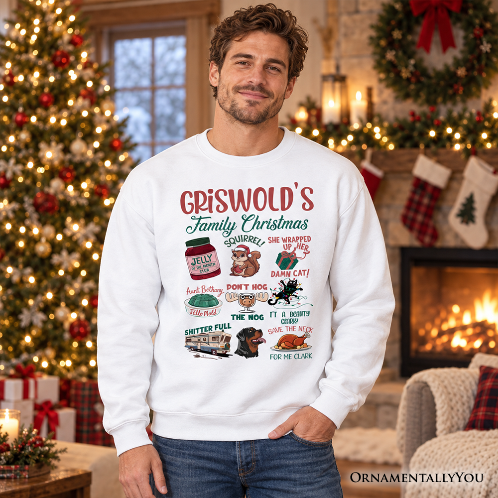 Griswold's Family Christmas Sweatshirt, Funny Retro Vacation Movie Quote Sweater
