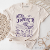 Midnight Margaritas Halloween T-Shirt, Whimsical Tee for Drinking Witches