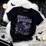 Midnight Margaritas Halloween T-Shirt, Whimsical Tee for Drinking Witches