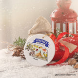 Artistic Nebraska State Themes and Landmarks Christmas Ornament