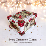 (Pre-Order) Chicken and Baby Chicks Glass Ornament