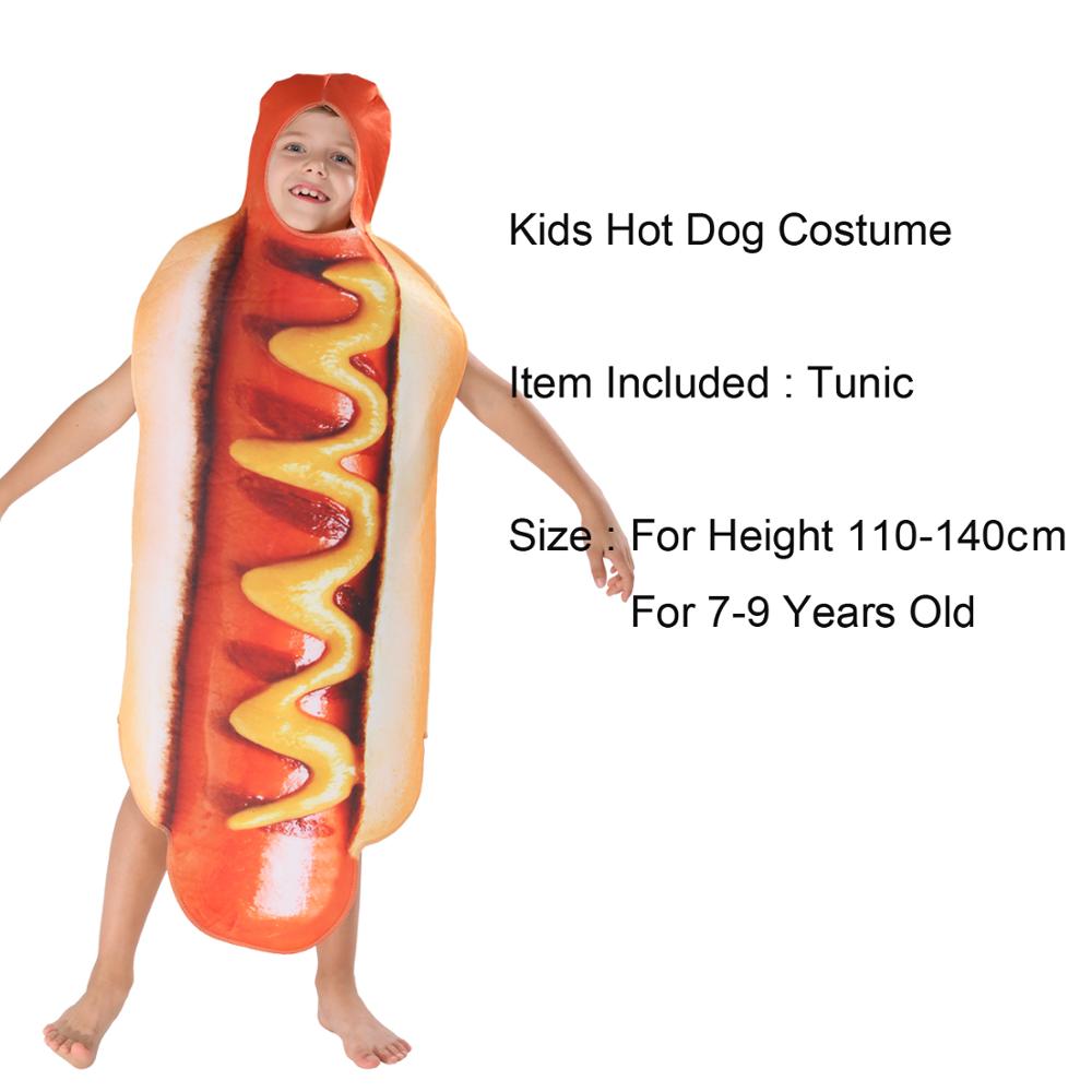 Adult Kids Funny 3D Print Food Costume