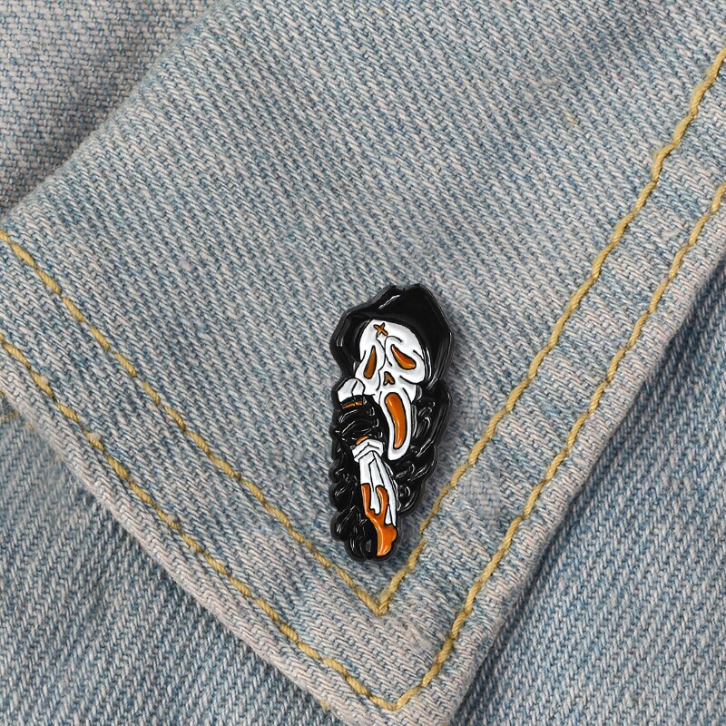 Happy Halloween Enamel Pin Trick