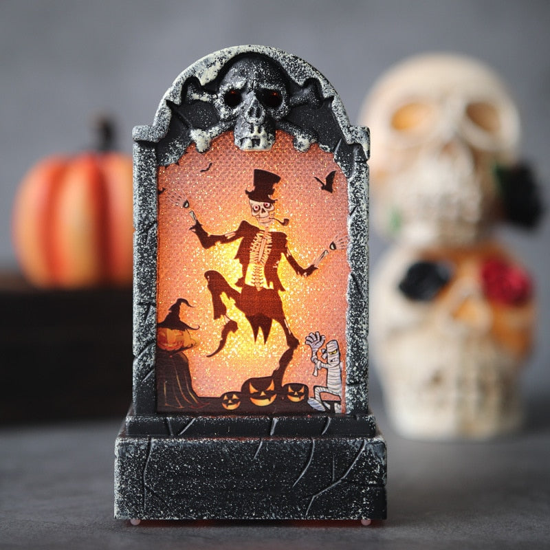 Halloween Tombstone Lamp Decoration