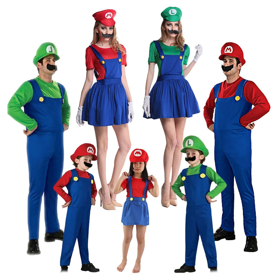 Super Luigi Mari Brothers Costumes