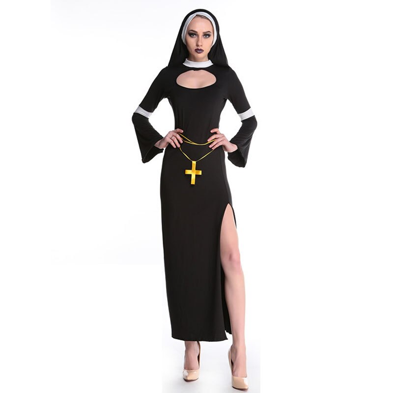Adult Halloween Jesus Priest Cross Suit