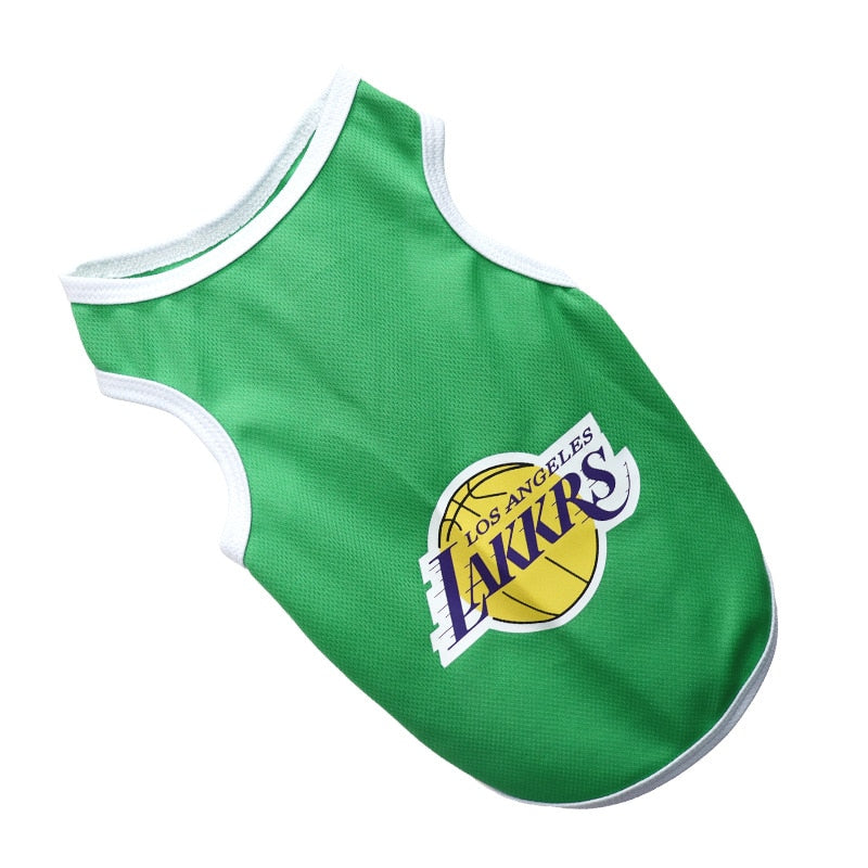 Summer Dog Breathable Basketball Jersey Clothes