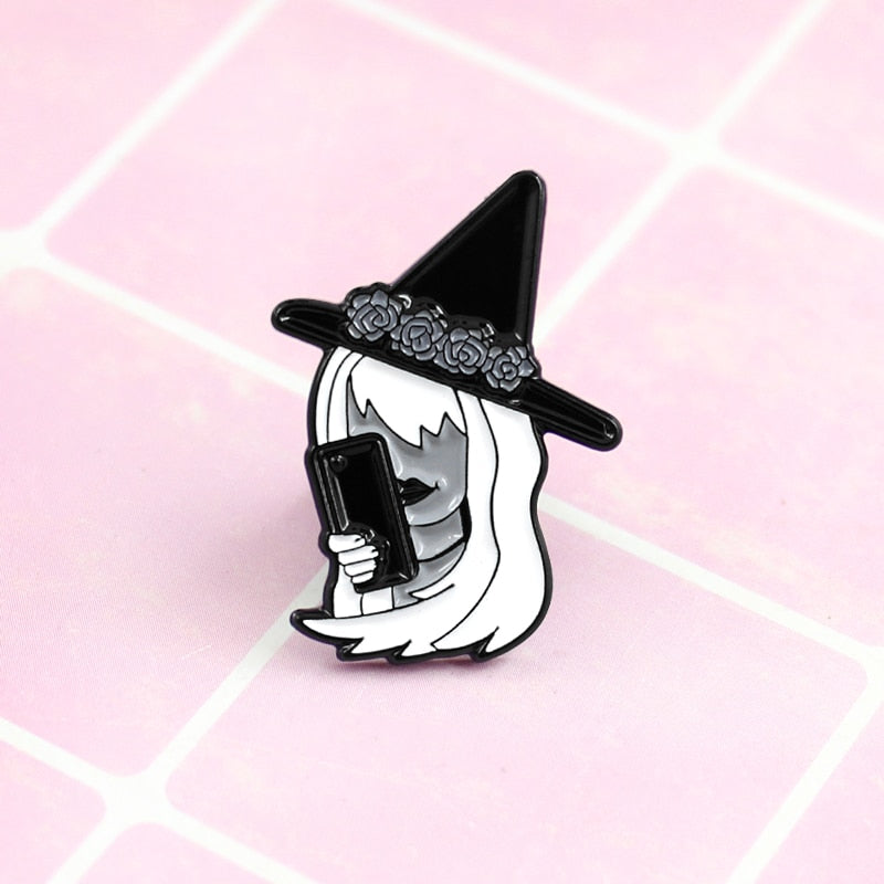 Happy Halloween Enamel Pin Trick
