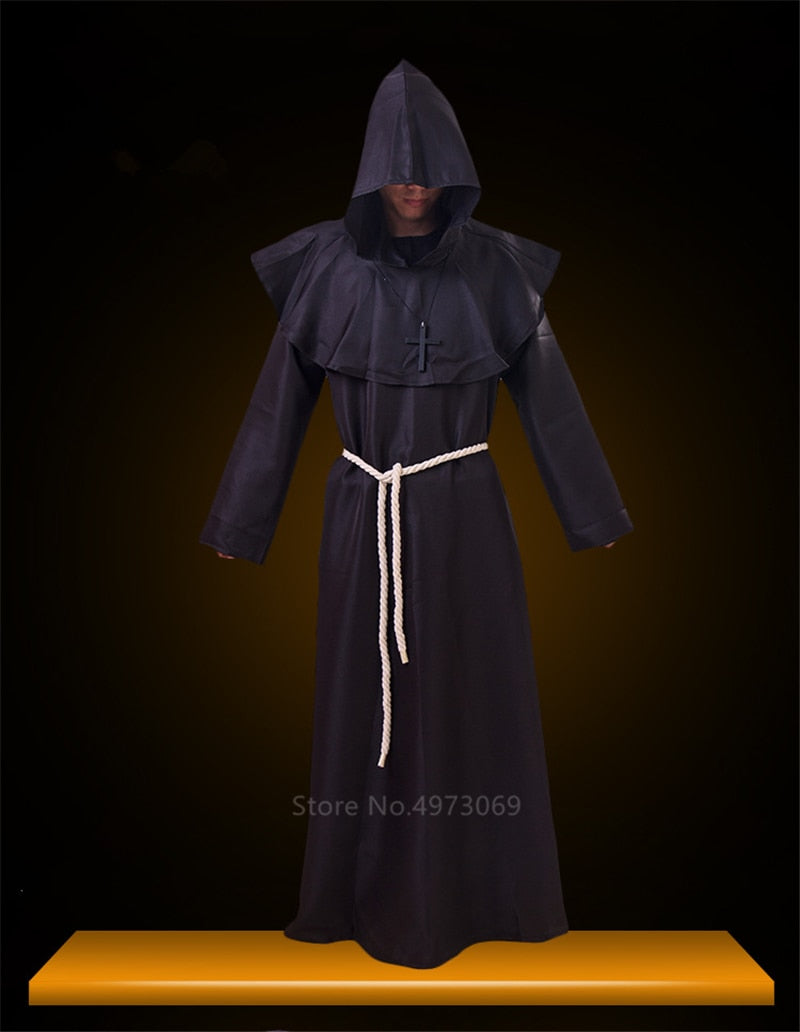 Christian Friar Priest Robes Costumes For Halloween
