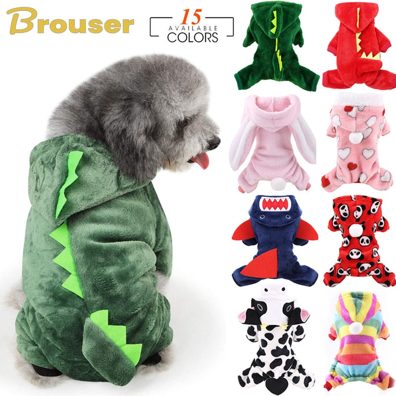 Dinosaur Cloth Set For Small Puppy