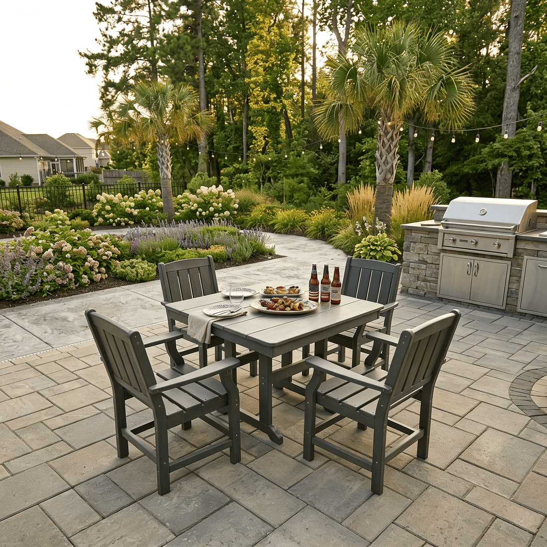 Corex HDPE Outdoor Dining Set, 5-Piece