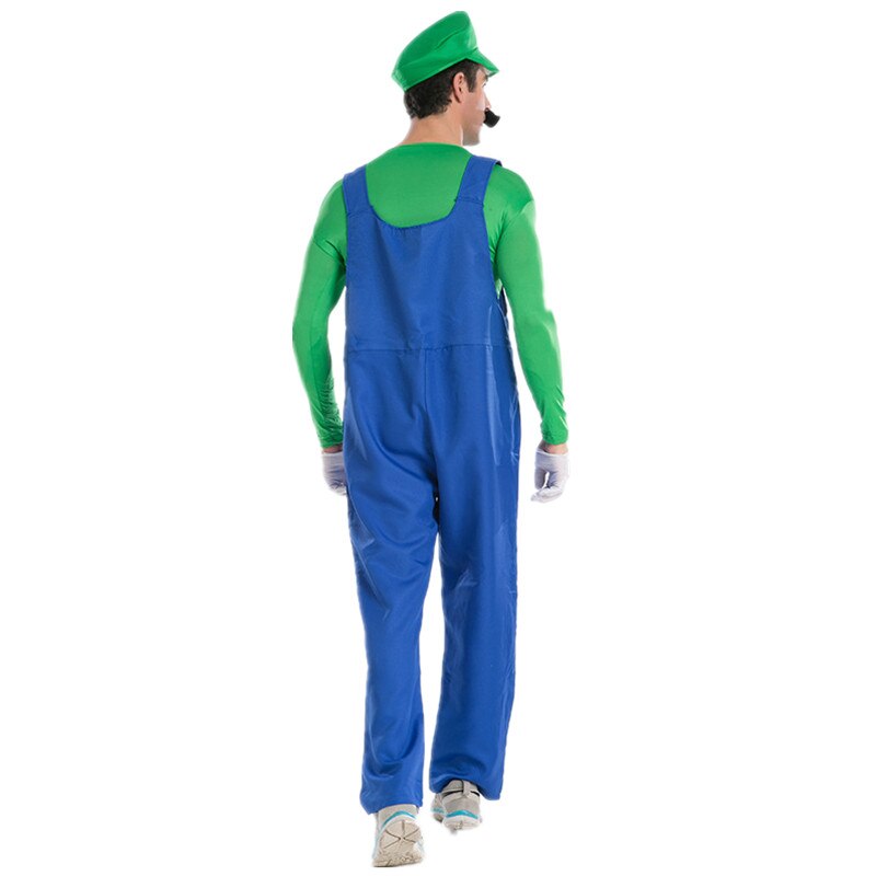 Super Game Cosplay Costume Luigi Bros Plumber