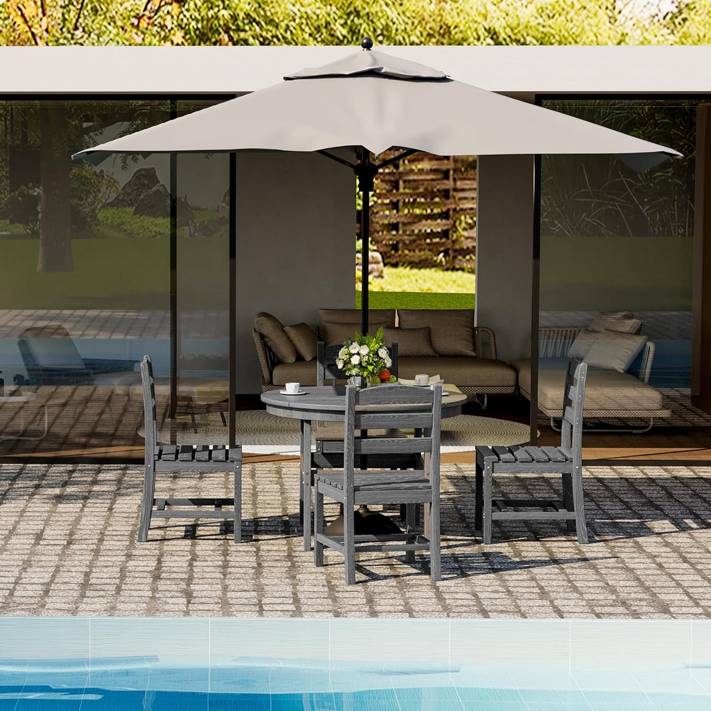 Corex HDPE Outdoor Dining Set, 5-Piece