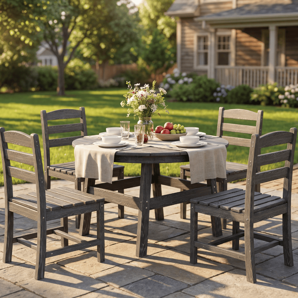 Corex HDPE Outdoor Dining Set, 5-Piece