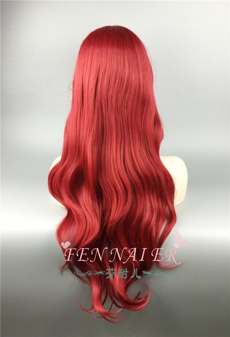 Little Mermaid Ariel Cosplay Wig with Cap