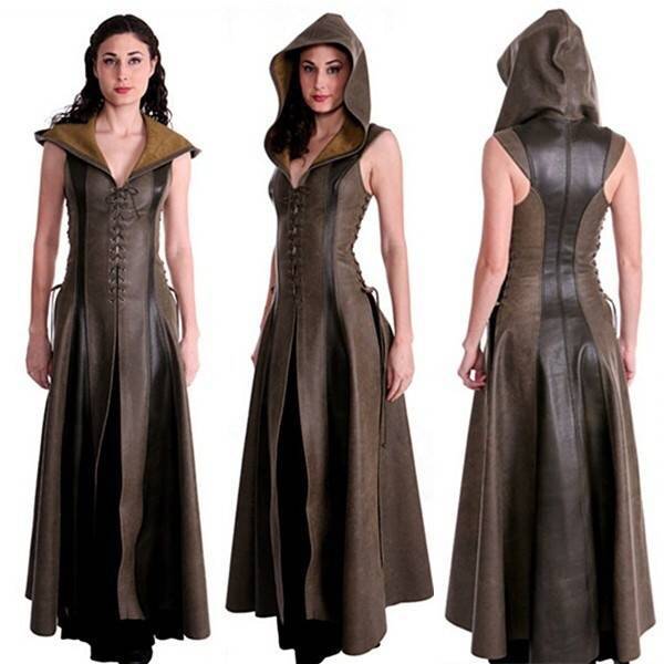 Women Cosplay Hooded Archer Costume