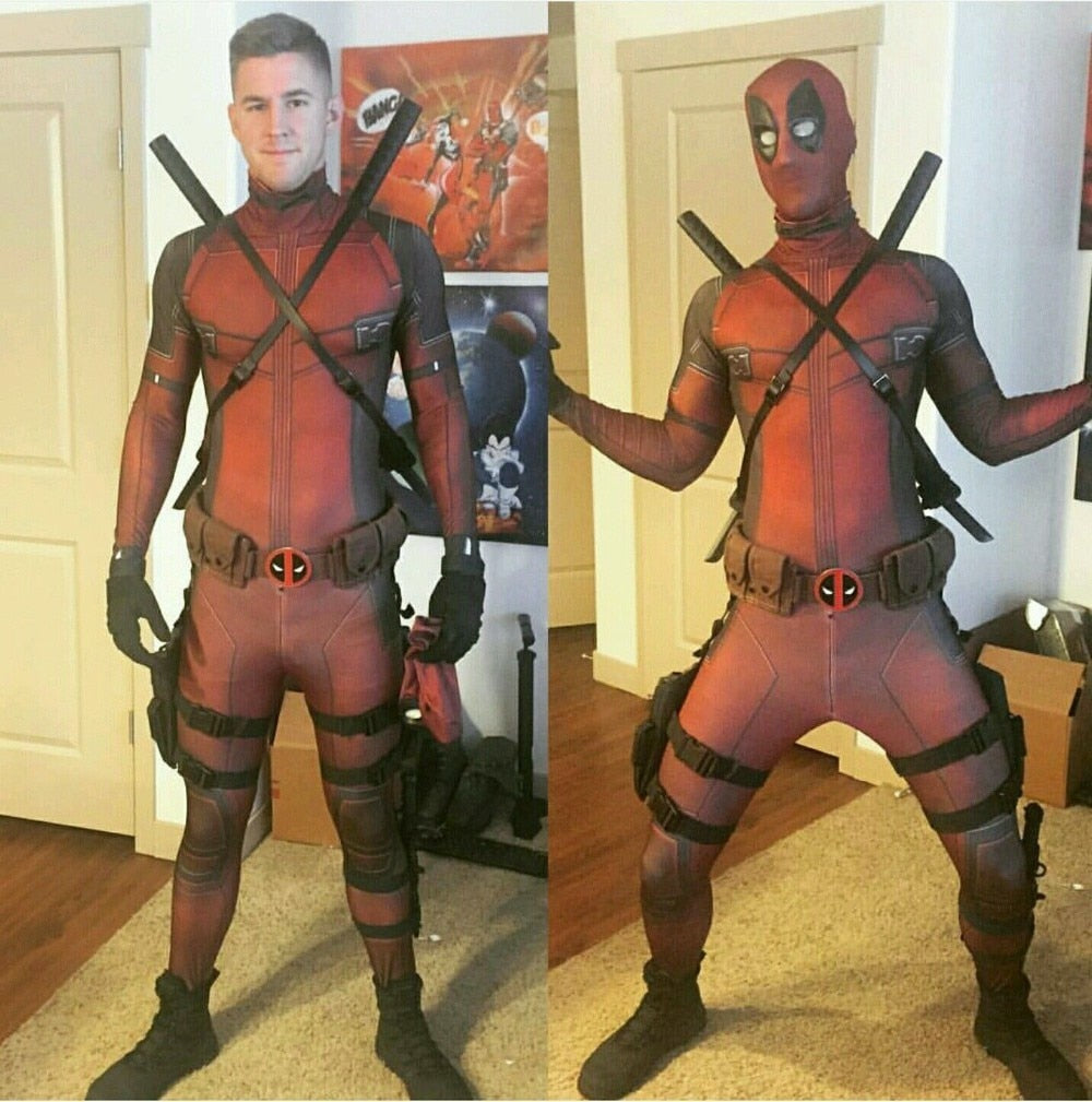 Lycra Superhero Cosplay Marvel Deadpool Custome