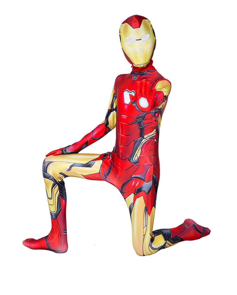 New Gold Iron Man costume With Mask