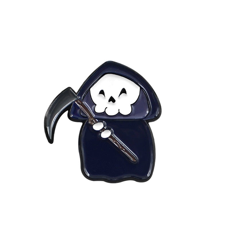 Happy Halloween Enamel Pin Trick
