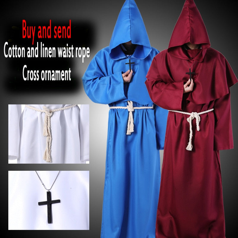 Christian Friar Priest Robes Costumes For Halloween