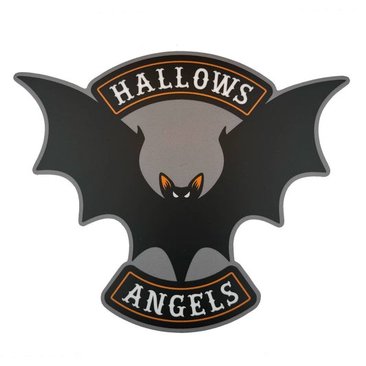 Hallows Angels Vampire Bat Motorcycle Club Halloween Sticker