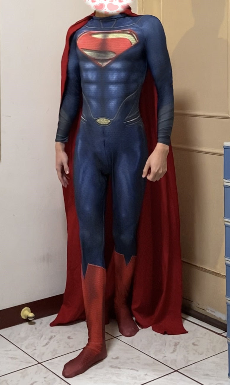 Adults Kids The Man of Steel Superman Super Man Costume