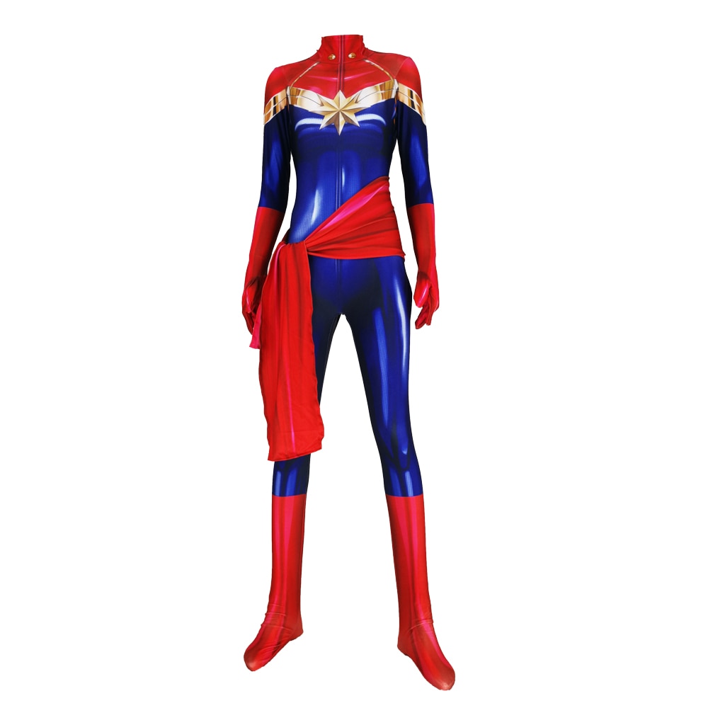 Carol Danvers Cosplay Girls Bodysuit