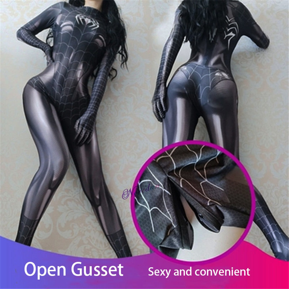 Sexy Black Cat Superhero Cosplay Costume