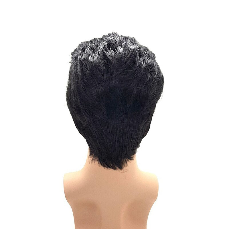 Elvis Presley Black Cosplay Wig for Men