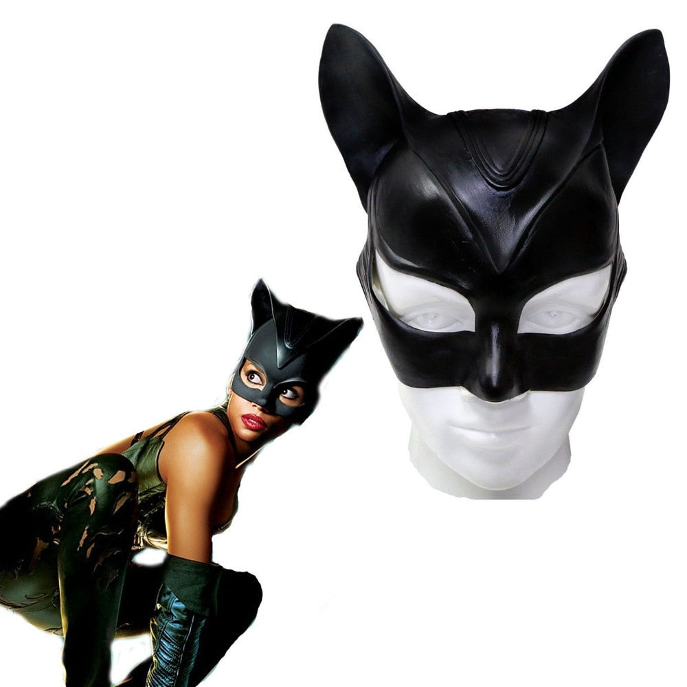 Woman Sexy Cat Selina Kyle Mask Bruce