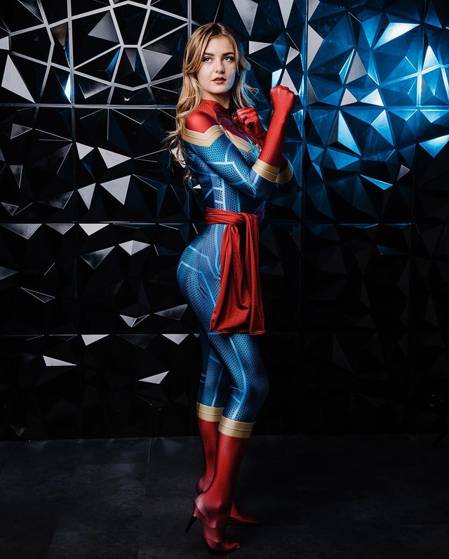 Carol Danvers Cosplay Girls Bodysuit